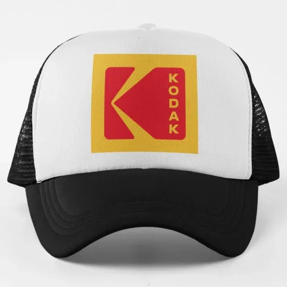 Accessories New Kodak Logo Foam Trucker Mesh Snapback Hat 2tone